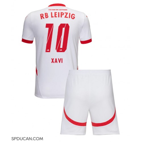 Dječji Nogometni Dres RB Leipzig Xavi Simons #10 Domaci 2024-25 Kratak Rukav (+ Kratke hlače)